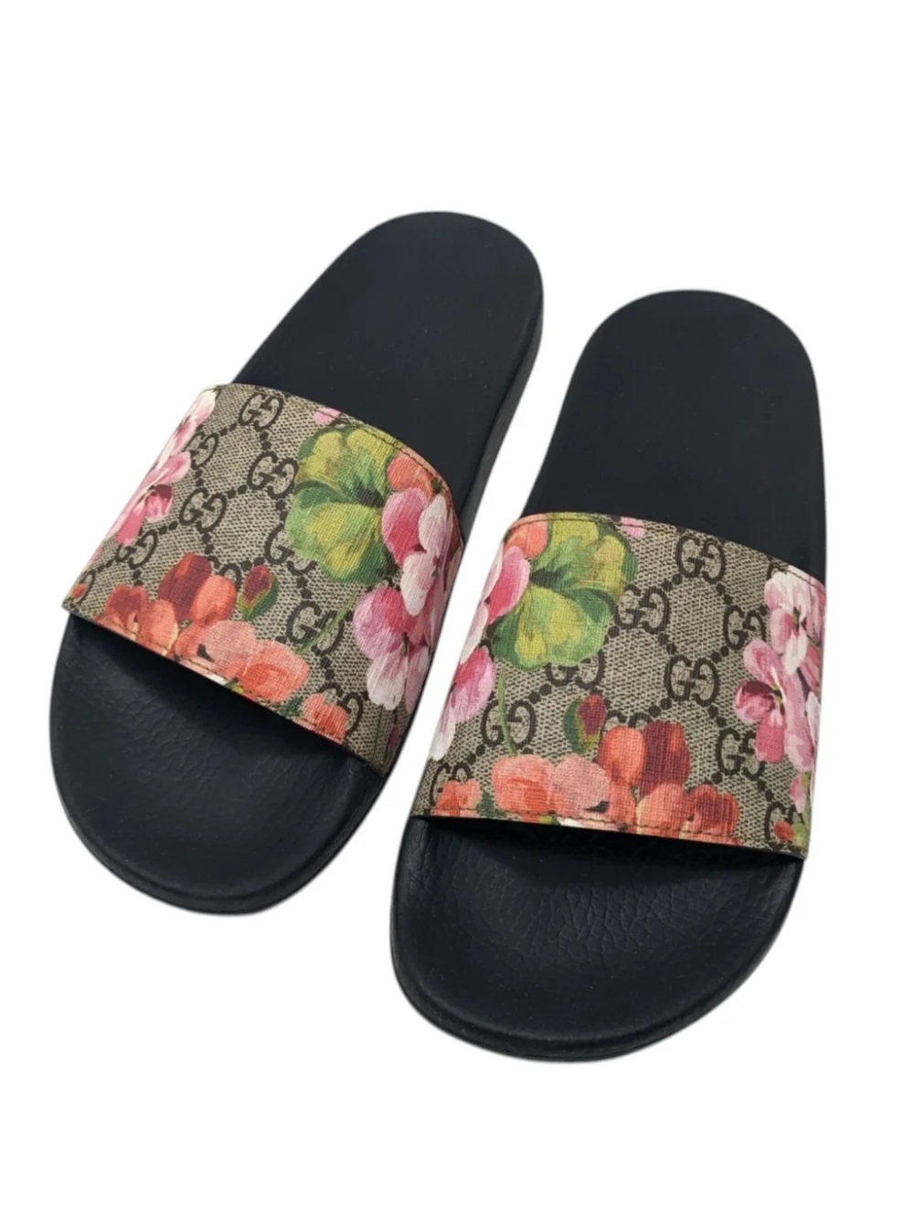 Gucci GG Web Supreme Bloom Floral Slide Sandals with box Size EU 39 - Picture 3 of 8